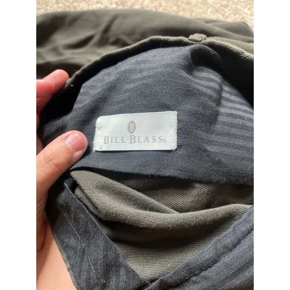 Vintage Bill Blass‎ Men's Pleated Balloon Slacks Lightwear Tencel Classy Green